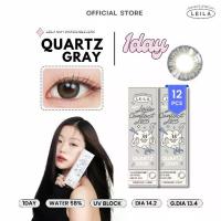 ราคา LEILA 1DAY 12ชิ้น QUARTZ GRAY คอนแทคเลนส์ ดีไซน์สีเทา ประกายดุจคริสตัล ปรับลุคไม่ธรรมดา 58% น้ำ UV BLOCK 14.2mm BC 8.7mm G.DIA 13.4mm ผลิตในเกาหลี (1732129523615368796)