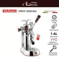 ราคา Home Barista La Pavoni Esperto (Silver Eagle+Wood Handle) (1732801095338132510)
