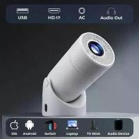 ราคา [COD] 1080P Portable Projector WiFi 6 Support 4K BT5.0 1920*1080P Home Cinema 2.4g 5.0g Pocket Outdoor Android 11 Projector (1733188104479147587)