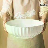 ราคา 1 Large Ceramic Bowl - Microwave Safe Tableware, Elegant White Salad Soup Noodle Bowl - Durable and Easy to Clean, Essential for Home/Restaurant/Formal Occasions - Suitable for D (1733330268915402651)