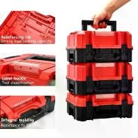 ราคา 2 Heavy Duty Stackable Industrial Tool Boxes Large Capacity Plastic Storage Multi Compartment for Drills Saws Portable Home Workshop Organizer ถุง ใส่ ข้าว ถุง แพ็ก ขนม ปี๊บ (1733219396057138407)
