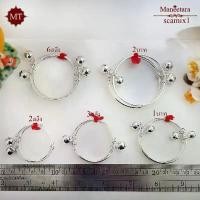 ราคา MT กำไลข้อเท้าเด็กเงินแท้ 2 สลึง 3 สลึง 1 บาท 6 สลึง 2 บาท ปรับขนาดได้ Bangle (scamix1) MT Jewelry ขายดี (1733170196814202821)
