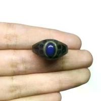 ราคา แหวนหินลาพิสลาซูลี่ แหวนโบราณ เงินเก่า ขนาด 59 Rare Unique Lapis Lazuli Ring Old Silver Size 59 or 9US Jewelry Vintage (1733141538712946576)