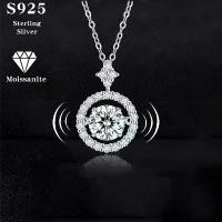 ราคา Hot-Selling Sterling Silver Beating Heart 0.8 Carat Moissanite Pendant for Women, Chasing Light, Lively Collarbone Chain, Moissanite Necklace 3.2g, Special Occasion Jewelry, Vale (1733109001241134882)