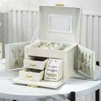 ราคา Yunhua Brocade Box Earring Storage Box Large Capacity Jewelry Ring Earring Stud Earring Jewelry Storage Large Capacity Jewelry Box (1733378544853419389)