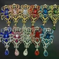 ราคา Vintage jewelry แฟชั่นเข็มกลัดขนาดใหญ่ เพชรคริสตัลเข็มกลัด สีสี (1731918509400491934)