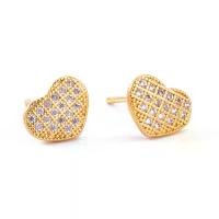 ราคา jewelry ต่างหูชุบทอง 18K แฟชั่นผู้หญิงคุณภาพสูงรูปหัวใจเพชรต่างหู 173e (1731973521350166484)