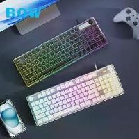 ราคา BOW K180 Series RGB Backlight Triple-Mode Rechargeable Bluetooth Keyboard Lightweight Office for Laptop Tablet Desktop (1733246714924467490)