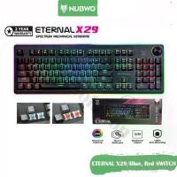 ราคา NUBWO Eternal X29 Gaming Keyboard คีย์บอร์ดเกมมิ่ง ปุ่มแมคคานิคอล สีน้ำเงินและแดง พร้อมไฟ RGB คุณภาพสูง ออกแบบสำหรับผู้เล่นเกม ให้ประสบการณ์การเล่นที่ราบรื่น (1733037873719773039)