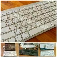 ราคา [COD] คีย์บอร์ดบลูทูธไร้สาย Bluetooth keyboard wireless Ultra Slim รุ่น bk3001 แป้นพิมพ์ภาษาไทย/อังฤกษ. (1733146467004286106)