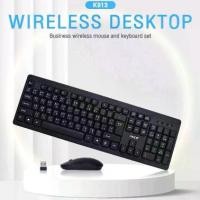 ราคา 【​5000+ คนซื้อแบรนด์นี้แล้ว】 NENมาใหม่ส่งเร็วOKER KEYBOARD MOUSE WIRELESS DESKTOP คีย์บอร์ด เมาส์ ไร้สาย OKER K-913 (1732672799700715217)