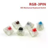 ราคา [COD] Original NEW Cherry MX Mechanical Keyboard Switch Silver Red Black Blue Brown Linear Tactile 3-pin Cherry Clear RGB SMD Switches (1733284819237111230)