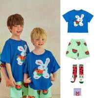 ราคา COD พร้อมจัดส่ง 【สินค้าลิขสิทธิ์แท้】เสื้อยืดและกางเกงขาสั้น Iris Kids Iks2677 ลายกระต่ายแตงโม ผ้าไม่ยับ ระบายอากาศได้ดี แฟชั่นเกาหลี เสื้อเด็กน่ารักTikTok (1733089033891120144)