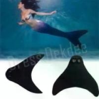 ราคา [COD] Swimming Kids Adults Mermaid Diving Monofin Swimmable Tails Fin ตีนกบ สำหรับใส่ ชุดนางเงือก ไซส์เด็ก(สีดำ) (1732938798847133122)