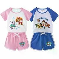 ราคา Children's Summer Pajama Set Kids Cartoon PAW Patrol T-shirtShorts Sets Boys Cotton TopsShorts 2Pcs Baby Boys Girls Sport Suit [COD] (1733450506984851443)