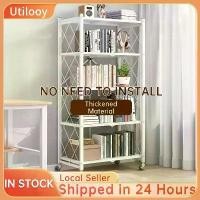 ราคา [พร้อมส่ง] Foldable 5/4/3 layer Metal Rack Kitchen Rack organizer kitchen organizer rack Heavy Duty steel rack (1733021035494475228)