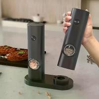 ราคา 1pc/2pcs Smart Sensor Electric Grinder, Automatic Salt and Pepper Grinder, Black Pepper Grinder, White Pepper Grinder, Convenient Durable Stylish Electric Grinder, Suitable for H (1733424740071540585)
