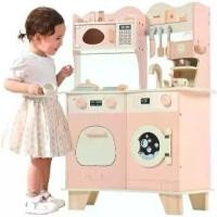 ราคา ของเล่นเด็ก ห้องครัวจำลอง Dream kitchen Wood ชุดห้องครัวของเล่นไม้สำหรับเด็กพร้อมส่ง (1732886390124742374)