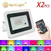 ราคา [COD] 2pcs Led RGB Flood Light 50W 100W IP68 Outdoor Spotlight AC 220V/110V RGB Reflector Projector Lamp With Color Remote Controller (1733319078904693788)