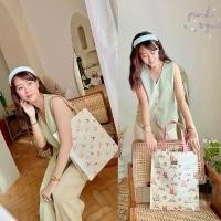 ราคา กระเป๋าหิ้ว/สะพายบ่า รุ่น ขนาด M Plus [รวมลาย] ผ้าเคลือบกันน้ำ ใส่เอกสาร A4 Laptop 15” ได้ มีช่องเล็กใส่ของ พร้อมแม่เหล็กปากกระเป๋า (1729560632814831801)