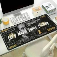 ราคา [COD] Gaming Laptop Dollar Printing Desk Mat Wrist Pad Mouse Pc Accessories Table Pads Deskmat Gamer Cabinet Keyboard Mausepad 900X400 (1733316754959926750)