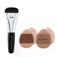 ราคา Studio17 Base Makeup Kit | เซตแปรงลงรองพื้น+พัฟ 2in1 แปรงแต่งหน้าพกพา (1733074147151152198)