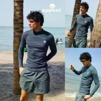 ราคา ️APPEAL [Men] Every Moment Rashguard เสื้อว่ายน้ำสีเทาเข้ม เสื้อแขนยาว แรชการ์ด ผู้ชาย กันUV มีซับใน AP14650 เทา (1733072436830176279)