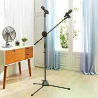 ราคา ขาตั้งไมค์โครโฟนพร้อมคอจับไมค์ ตั้งพื้นแขนบูมปรับสูงต่ำได้ 105-175 ซม. ขาตั้งไมโครโฟน ขาไมค์ พร้อมคอจับไมค์ 2 ตัว ปรับความสูงได้ ขาตั้งไมค์บูม 1 ชิ้นTripod-based Microphone Stand Shoppingmart (1732465