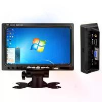ราคา [COD] 7 inch Widescreen HD 1024 * 600 Small LCD Monitor with AV / VGA / HDMI-patible Mini Desktop LCD Monitor (1733223214740964706)