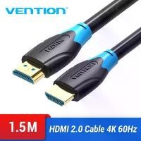 ราคา สินค้าดี มีบริการเก็บปลายทาง Vention HDMI Cable V2.0 ยาว 1.5M 1080P/4K 144hz for Monitor & LCD TV (1733420019241550995)
