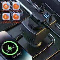 ราคา GAOFENG 150W Car Charger with Voltage Display and Super Fast Charging Adapter Multi-Port Car Inverter Digital Voltage Monitor & Power Converter F7Z3 (1733020511709791293)