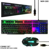 ราคา [จัดส่งทันที] keyboard+mouse ไฟสวยๆไฟแจ่มNubwo NKM-300 (แท้ๆ) INFAREZ GAMING BO NKM-300 (1732716516117087863)