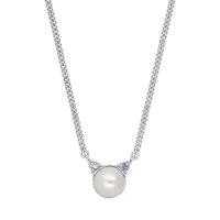 ราคา A.CEMI Kitten Necklace มุกแท้ สร้อยคอมุกแท้ สร้อยคอเงินแท้ ชุบทอง 18K (1729620023716121216)