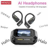 ราคา [COD] Translator Earphone MINISO M98 AI Wireless Headphones Office Chat Headset ASMR Headset DIY APP AI Wireless Headphones with Mi (1733258671694054979)