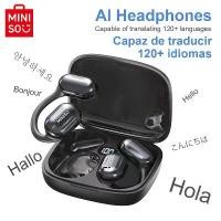 ราคา [COD] [AI Translator Earphone] MINISO MS162 Bluetooth Translation Earbuds AI Wireless Headphones Office Travel,16mm Driver Unit (1733272103672514115)