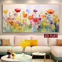 ราคา 2D oil painting style canvas poster, flower design, wall art, modern style home decoration, suitable for friends, family birthdays, suitable for living room, bedroom, office, bar (1733448238799029405)