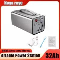 ราคา [COD] 32000mAh Portable Power 180W 110V/220V Station Generator Battery AC DC output Outdoor Charger Emergency Power Supply Power Bank (1733097865818572355)