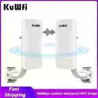 ราคา [COD] KuWfi 300Mbps Wifi Router Outdoor Wireless Bridge 2.4G Wireless Repeater Wifi Extender Point to Point 1KM With WAN LAN Port (1733039253721548487)