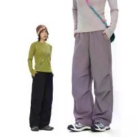 ราคา 2025 Outdoor Fleece-Lined Long Pants Women's Cargo Pants Water-Resistant Softshell Pants Men's Straight-Leg Casual Pants Autumn (1733084104961000857)