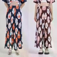 ราคา PIMNATTA Pleat Pants กางเกงพลีทเอวสม็อค พิมพ์ลายดอก อัดพลีทอย่างดีผ้ายับยาก (1733315455296309060)