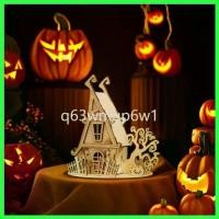 ราคา Tada 3D บ้านแม่มดปริศนาไม้ของขวัญฮาโลวีน Party ตกแต่ง Mechanical รุ่นของเล่นสำหรับเด็กผู้ใหญ่ U (1733013685529839190)