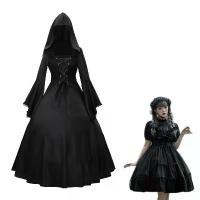 ราคา 20.25million Holy Day Women's Dress Medieval Retro Gothic Plus Size Bell Sleeve Stage Party Dress (1733434609945380499)