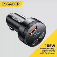 ราคา Certified Products Essager 105W Car Charger USB A 2 Type C PD Fast Charge for Car Charger Car Phone Charger (1733040695954081253)