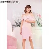 ราคา ✾เดรสเปิดไหล่ Lillydress #K79 เดรสสั้นออกงาน สายเดี่ยว by Pink Diva♩ (1733127842476688728)