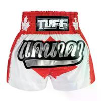 ราคา TUFF Muay Thai Shorts Boxing Shorts กางเกงมวยไทย TUFF รุ่น Traditional Style ลายธงชาติแคนนาดา "Red Maple Of Canada" (1733294624239093186)