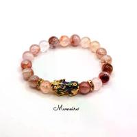 ราคา สร้อยข้อมือปี่เซียะ เปลี่ยนสีตามอุณหภูมิ โป่งข่ามแดง red hematoid หินมงคล (1732645787714618587)
