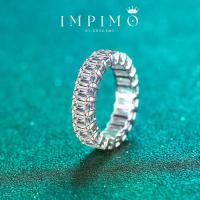 ราคา (Eternity Ring Total 10.5 CT) แหวนเพชรโมซาไนต์แท้รอบวง Eternity Ring จาก Impimo โดดเด่นด้วยเพชรโมซาไนต์ทรง Emerald cut น้ำหนักรวม 10.5 กะรัต ชูบนตัวเรือนเงินแท้ 925 ชุบทองคำขาว (1732894647163323488)
