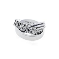 ราคา The Fierce-de-lis Braided 3.0 ring -Entanglement Oversized แหวนเงินแท้ 925 แกะมือลงดำขับลาย (1732796965652169893)