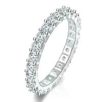ราคา ER04 925 Sterling Silver Moissanite Ring-Simplicity Chain (1732809193136162269)