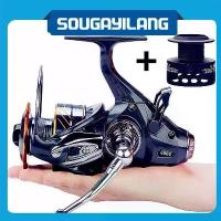 ราคา [Tiktok] 【SALE】Sougayilang รอกตกปลา ปลาคาร์พ รอกตกปลาปั่นม้วนเรียบ สำหรับ ปลาคาร์พตกปลา (1733199960976426254)